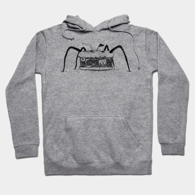 Spider sandwich Hoodie by popcornpunk